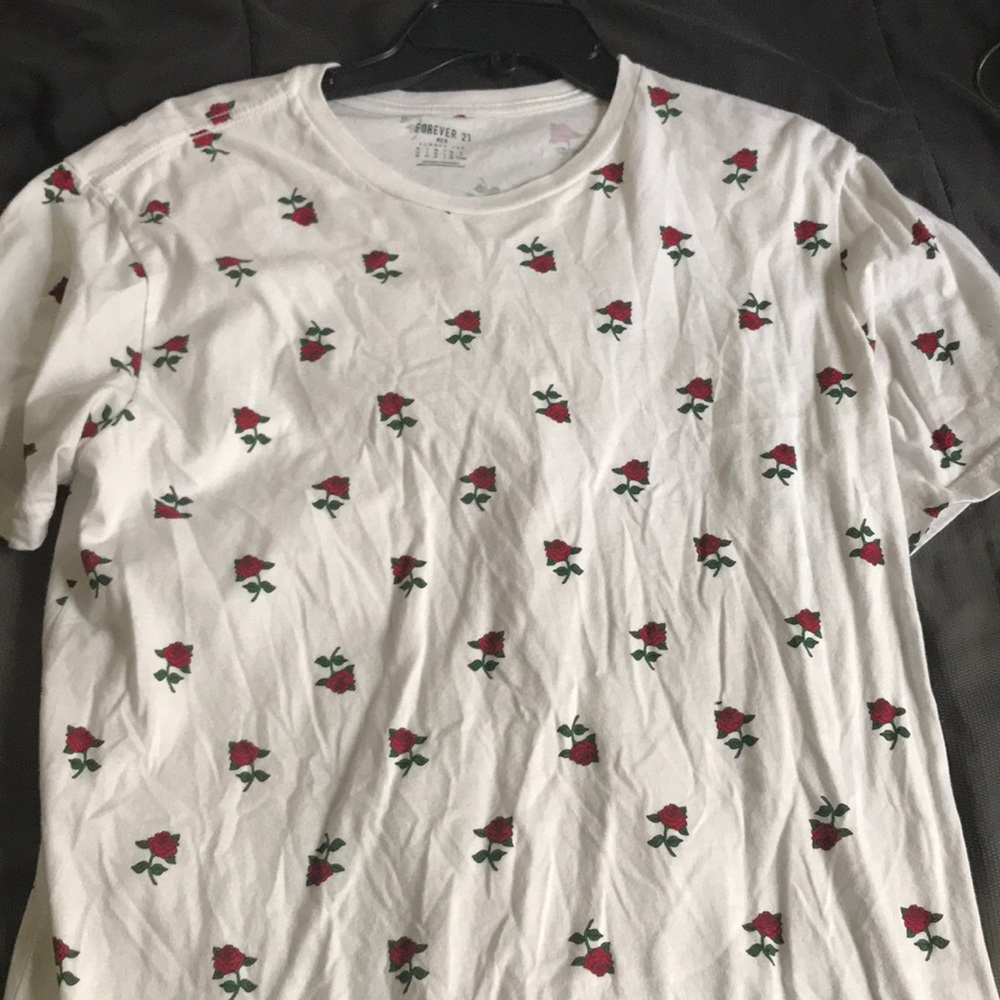 White Floral Tee